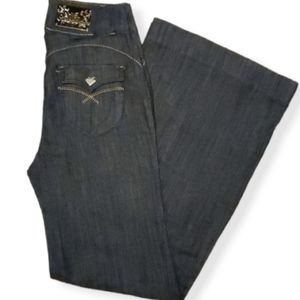 Y2K💥Vintage🤎Apple Bottoms🍎High-Waisted Wide-Leg Jean, Size 7/8, NWOT